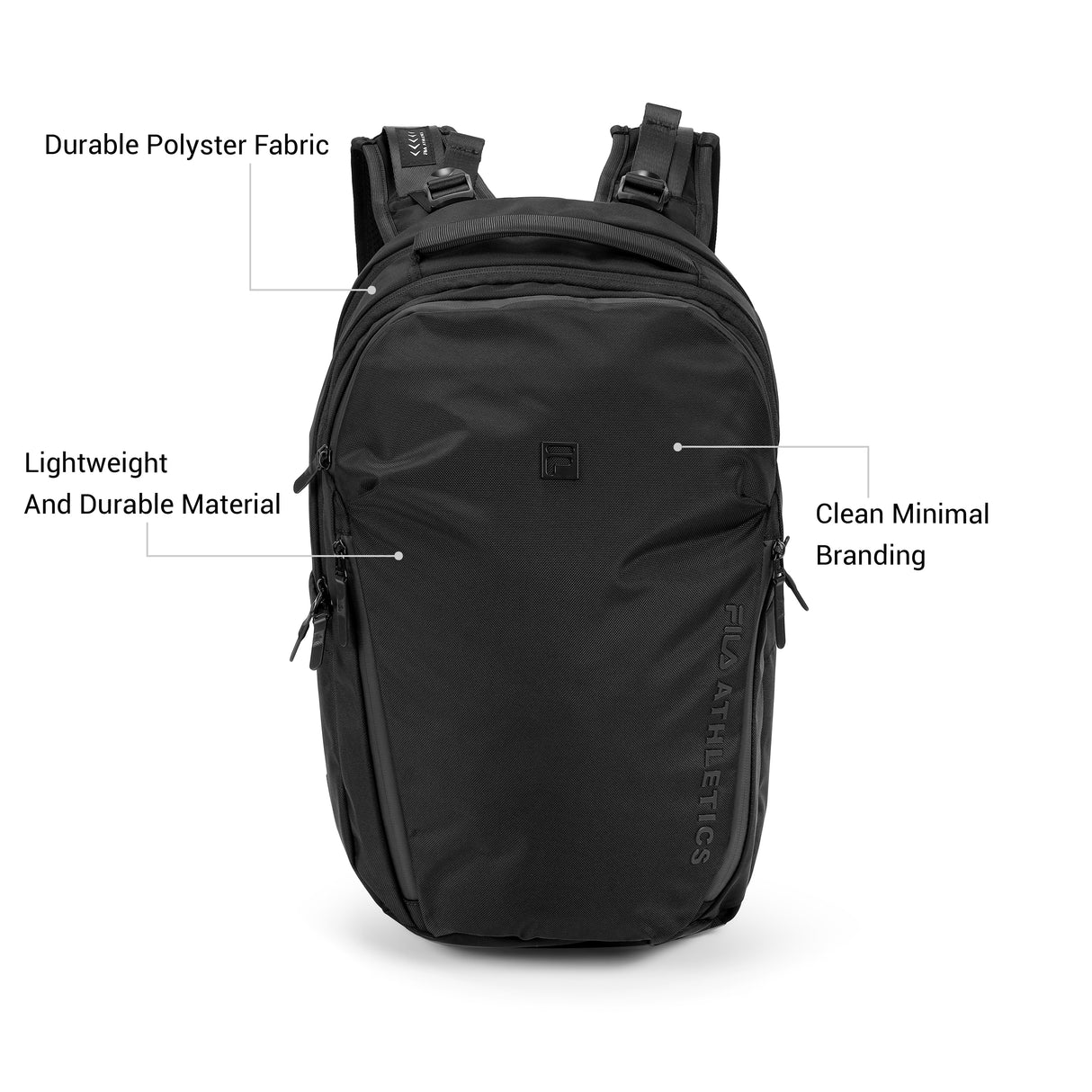 Fila Unisex Black Benton Backpack