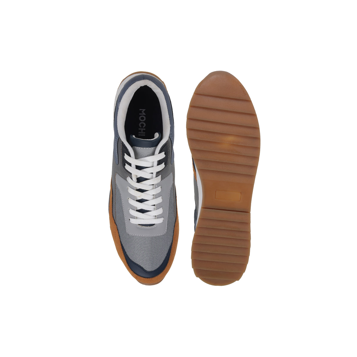 Mochi Men Blue Sports Walking Shoes