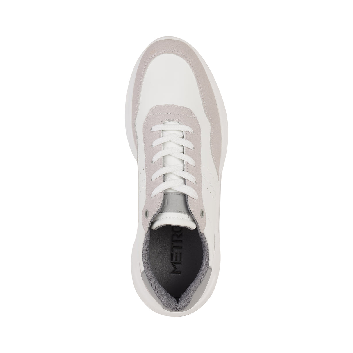 Metro Men White Casual Walking Shoes