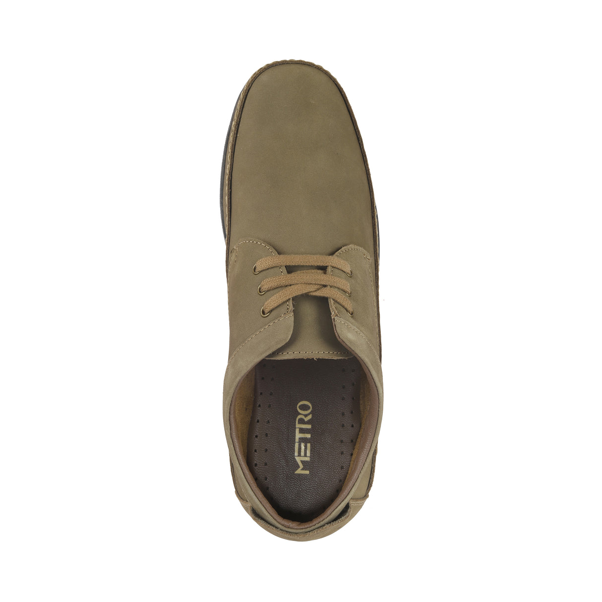 Metro Men Olive Casual Walking Shoes