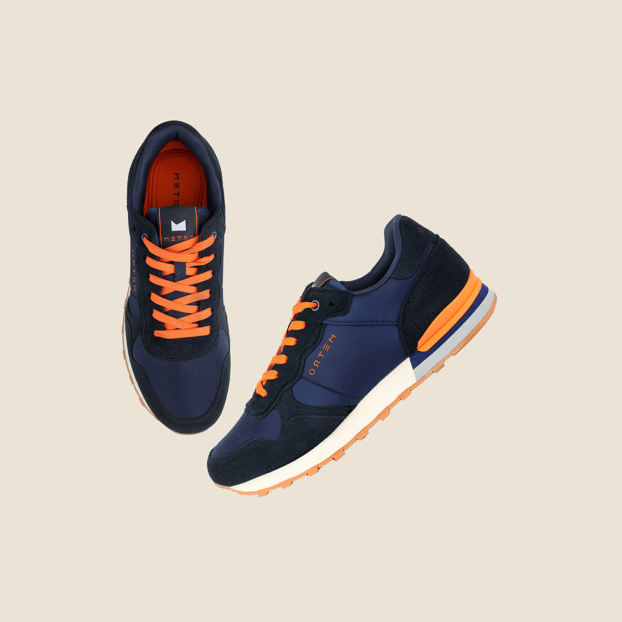 Metro Men Blue-navy Sports Walking Shoes