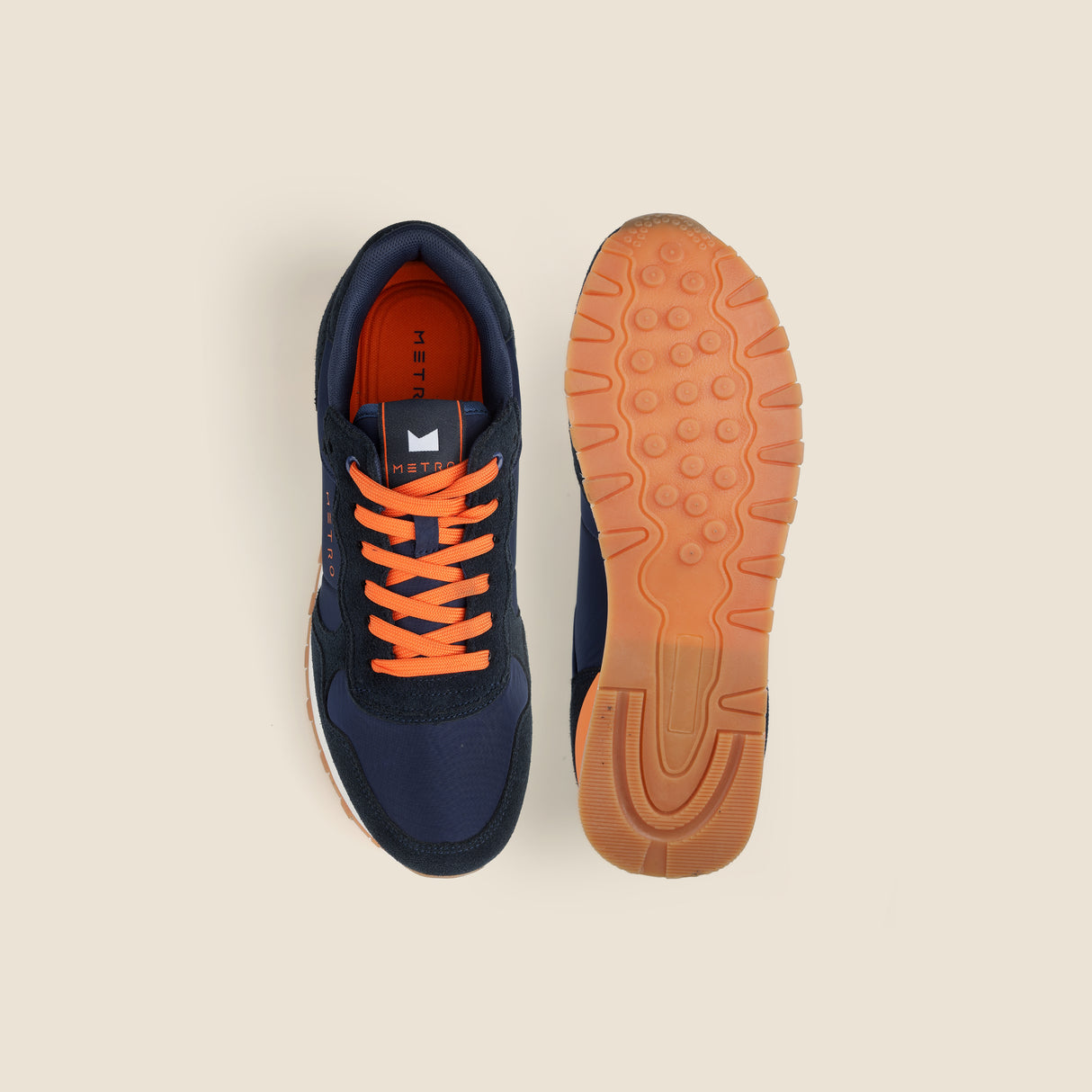 Metro Men Blue-navy Sports Walking Shoes