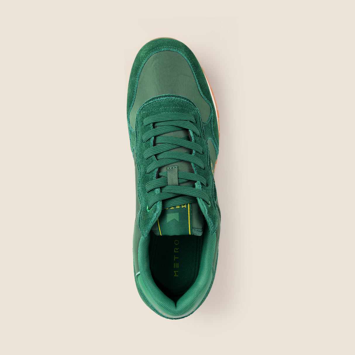 Metro Men Green Sports Walking Shoes