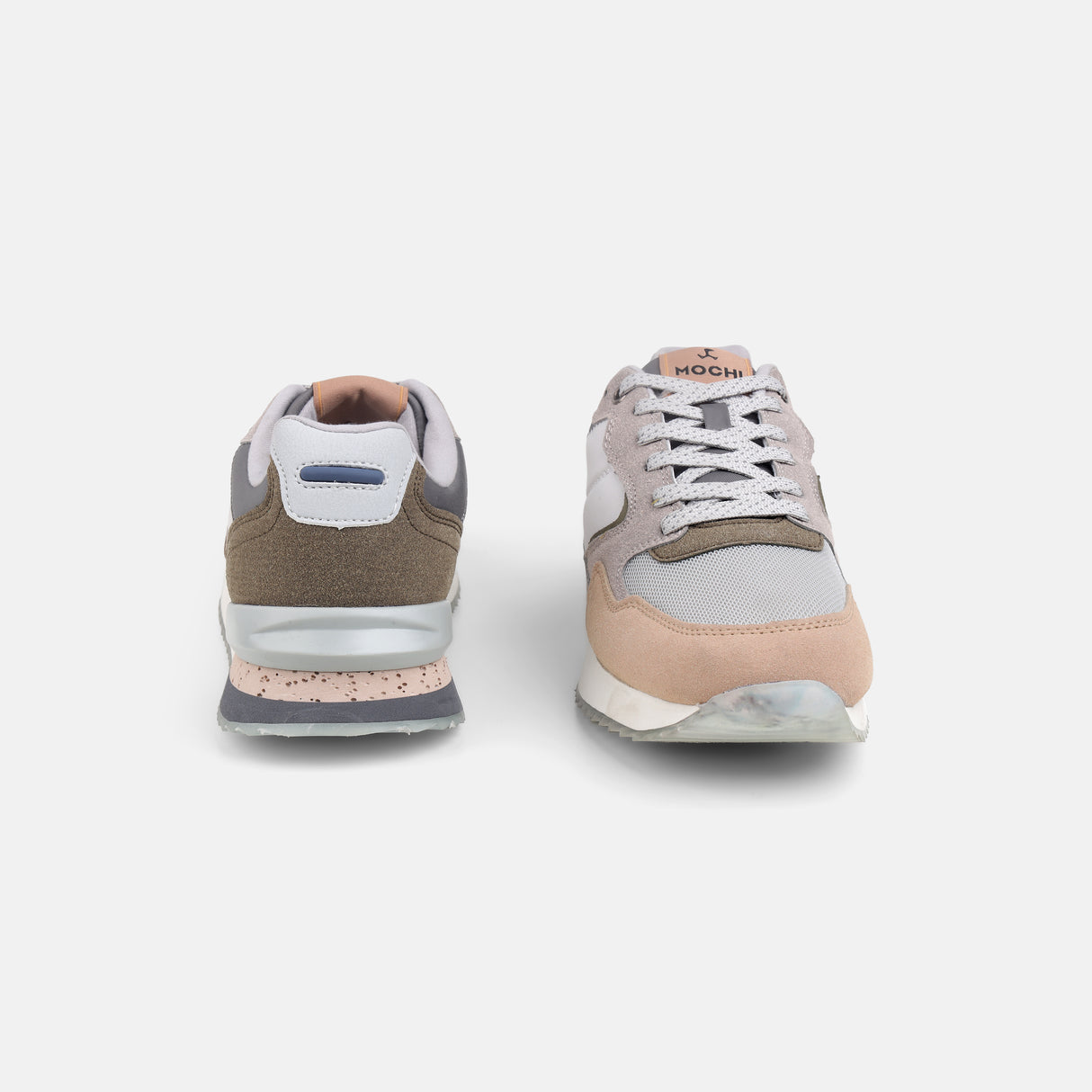 Mochi Men Beige Sports Walking Shoes