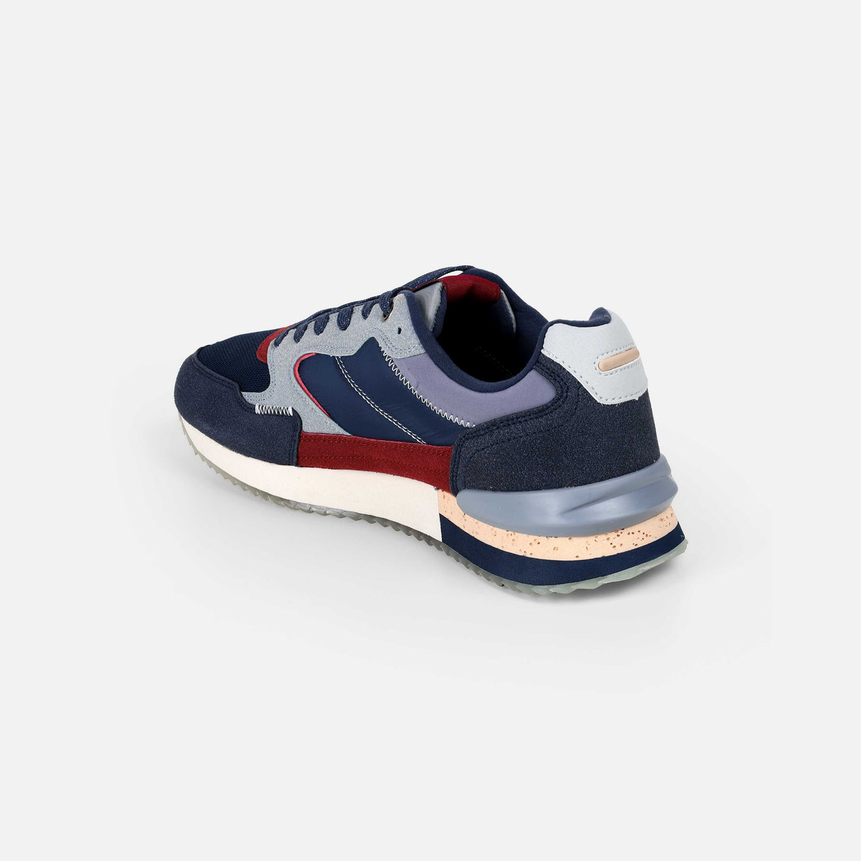 Mochi Men Blue Sports Walking Shoes