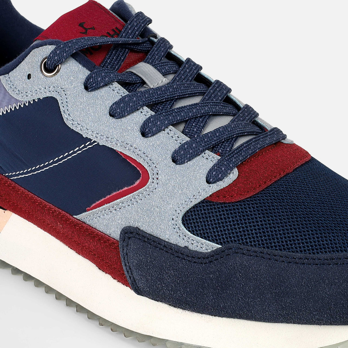 Mochi Men Blue Sports Walking Shoes