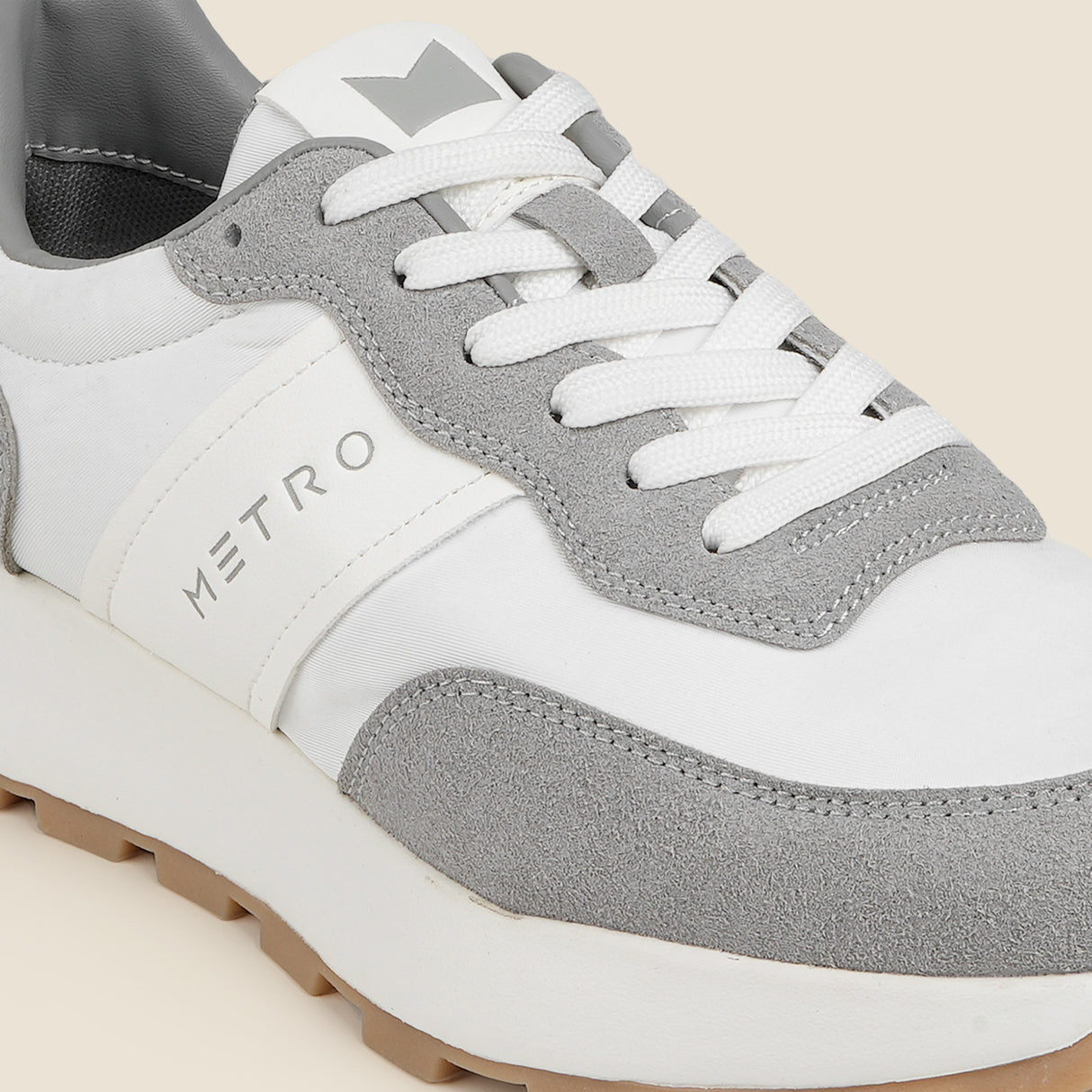 Metro Men Grey Sports Walking Shoes