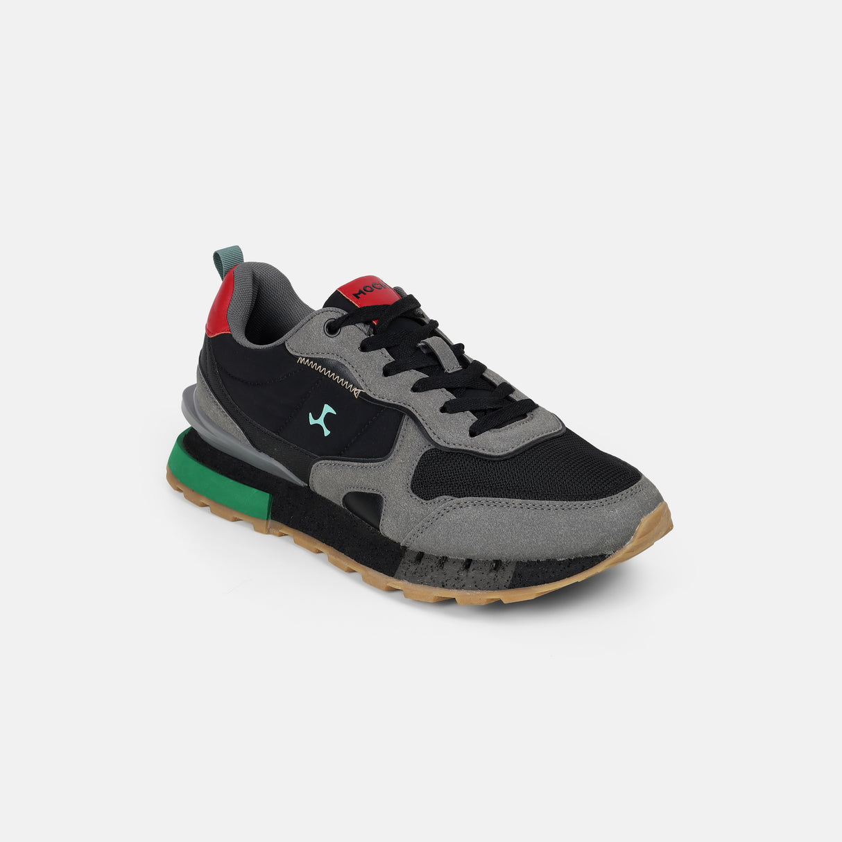 Mochi Men Black Sports Walking Shoes