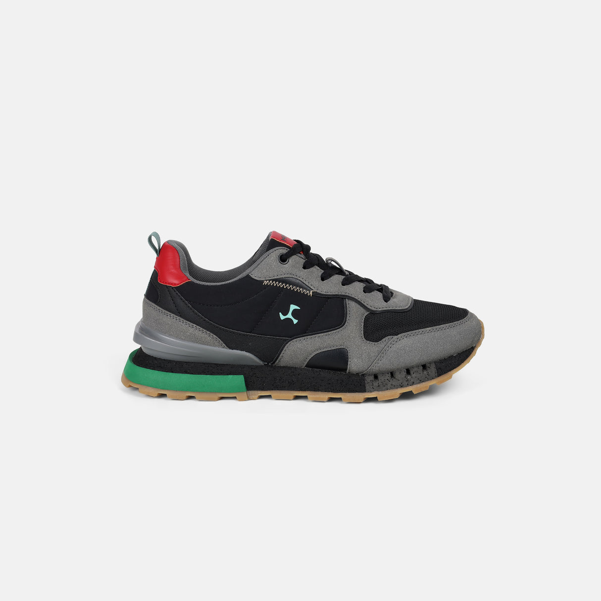 Mochi Men Black Sports Walking Shoes