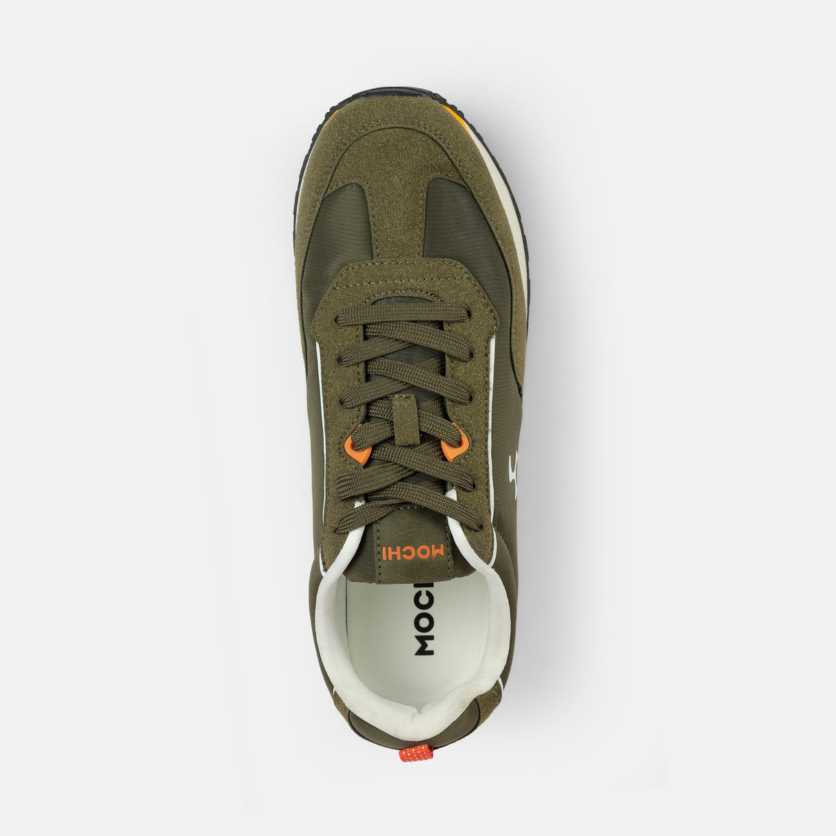 Mochi Men Olive Sports Walking Shoes