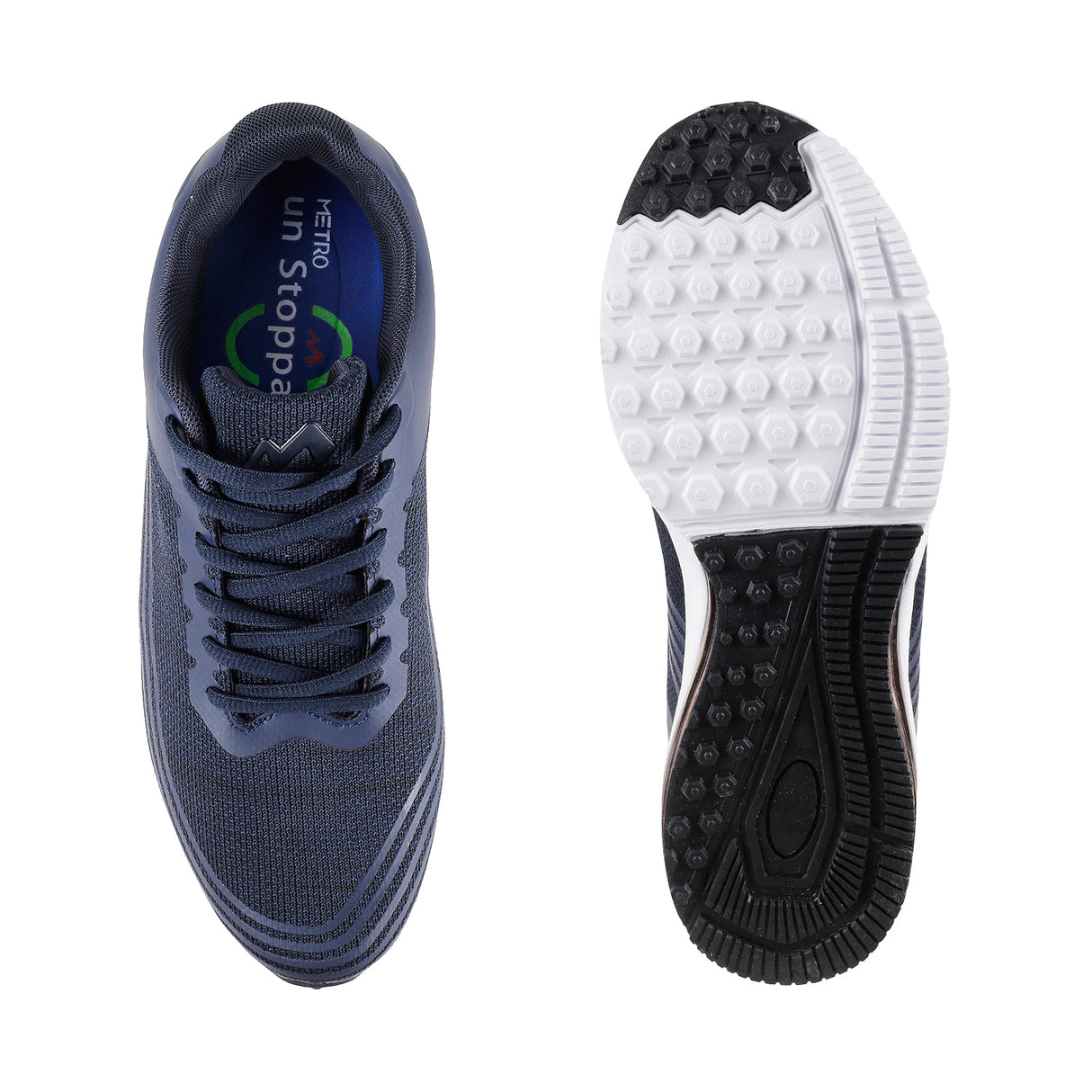 Metro Men Blue Sports Walking Shoes