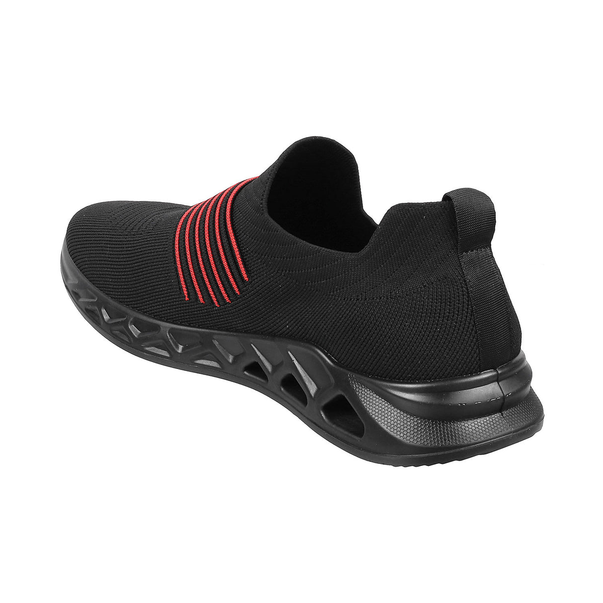 Metro Men Black Sports Walking Shoes