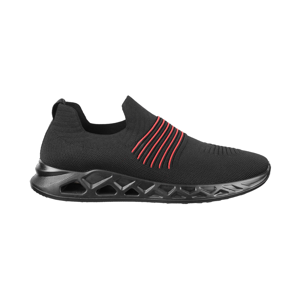 Metro Men Black Sports Walking Shoes