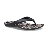 Women Black-Multi Animal Casual Slippers