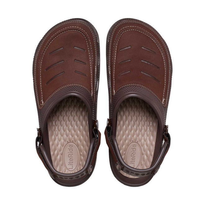 Men Espresso-Mushroom Casual Clogs