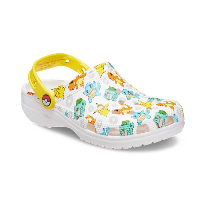 Women White-Multi Casual Clogs
