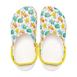 Women White-Multi Casual Clogs