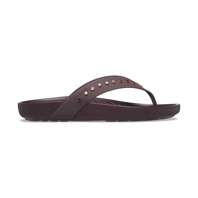 Women Dark Cherry Casual Slippers