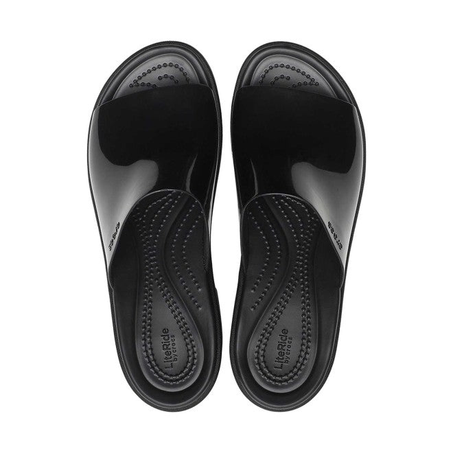 Women Black Casual Slip Ons