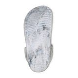 Classic Watercolor Marbled Grey Swirl Unisex Clog