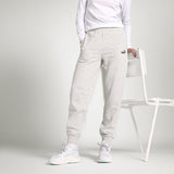 Puma Women Grey Ess Small No. 1 Logo Comfort High-Waist Apparels