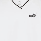 Puma Women White Ess Relaxed V-Neck Tee Apparels