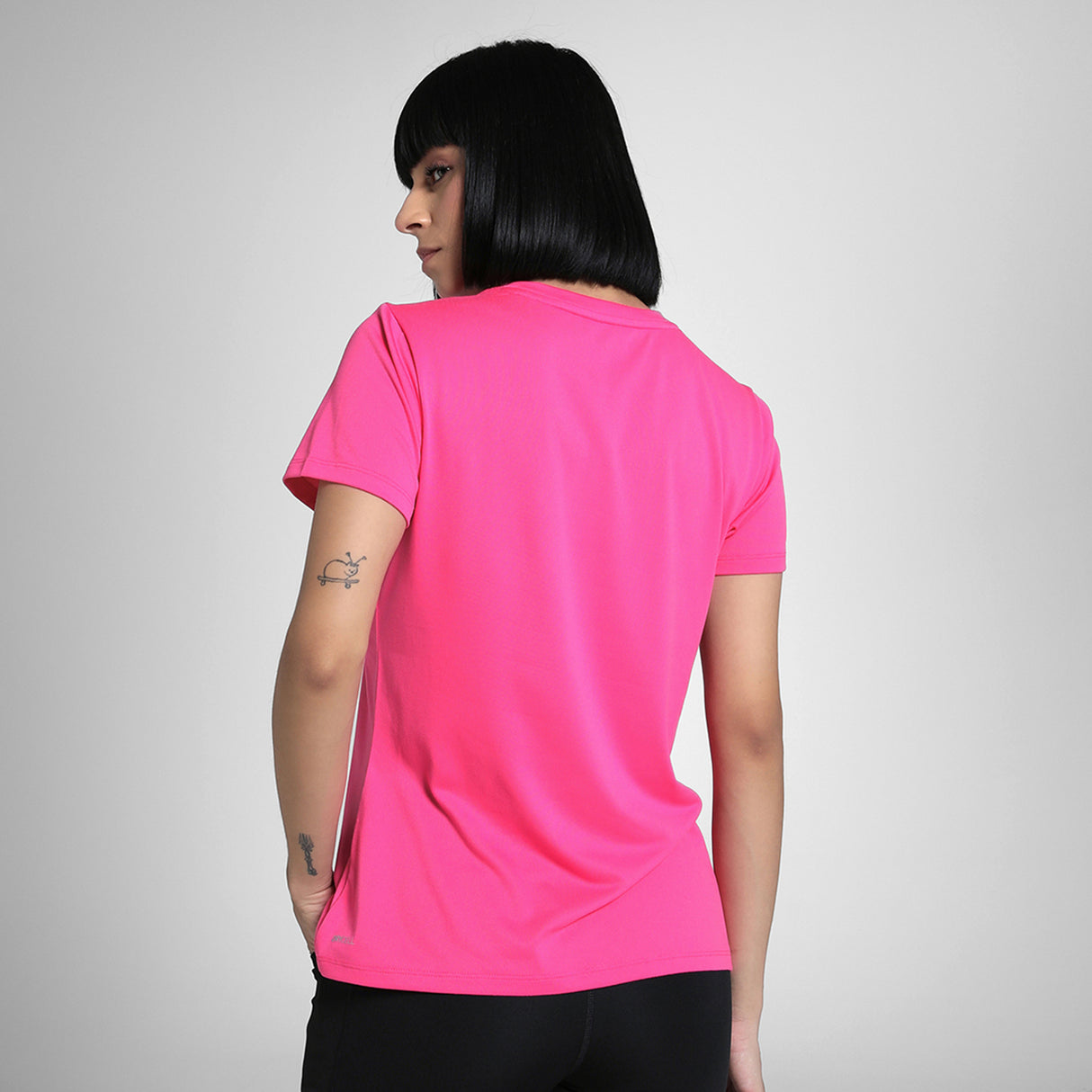 Puma Women Pink W Tad Essential Logo Tee Apparels
