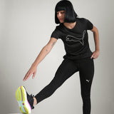 Puma Women Black W Tad Essential Heather Logo Tee Apparels