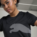Puma Women Black W Tad Big Logo Tee Apparels