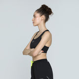 Puma Women Black W Puma X Hyrox Mid Impact Bra Apparels
