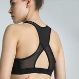 Puma Women Black W Puma X Hyrox Mid Impact Bra Apparels