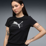 Puma Women Black Ess Logo Lab Tee Apparels