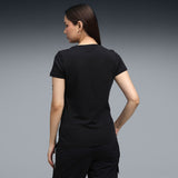 Puma Women Black Ess Logo Lab Tee Apparels