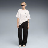 Puma Women Black Ess Small No. 1 Logo Comfort Straight Pa Apparels