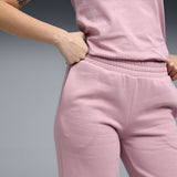 Puma Women Pink Ess Small No. 1 Logo Comfort Straight Pa Apparels