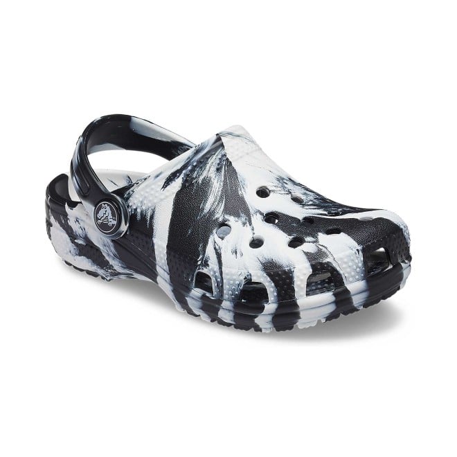 Kids-Boys Black-White Casual Clogs