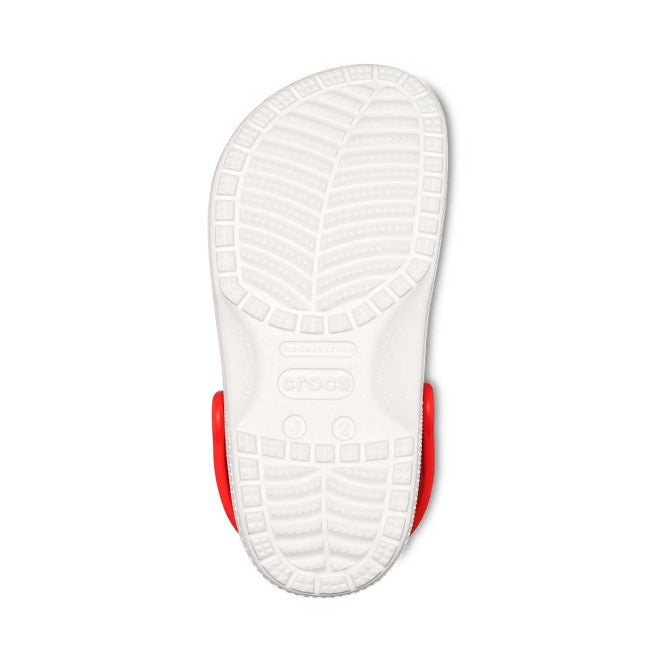 Kids-Girls White-Multi Casual Clogs