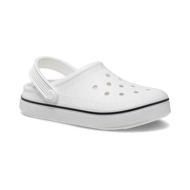 Kids-Boys White Casual Clogs