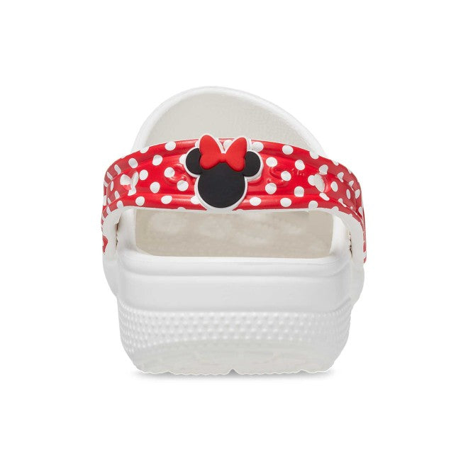 Kids-Girls White-Red Casual Clogs