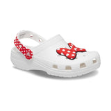 Kids-Girls White-Red Casual Clogs