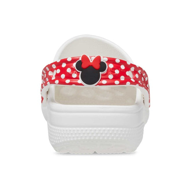 Kids-Girls White-Red Casual Clogs