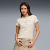 Puma Women White Puma Class Graphic Tee