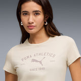 Puma Women White Puma Class Graphic Tee