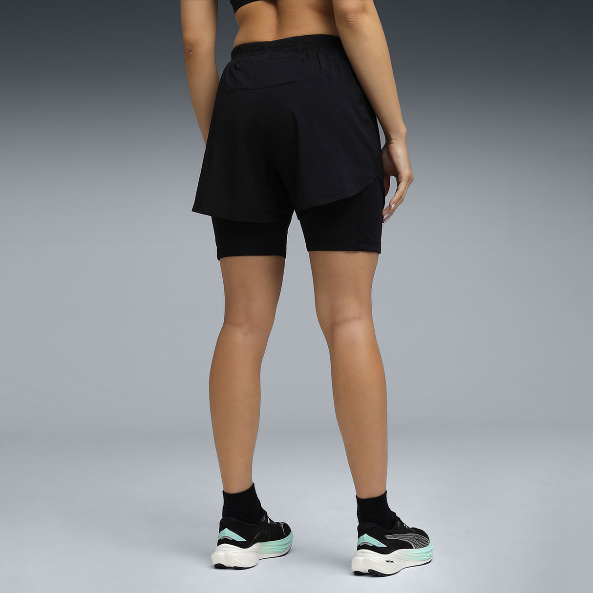 Puma Women Black W Run 2In1 4" Shorts Puma Black