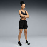 Puma Women Black W Run 2In1 4" Shorts Puma Black
