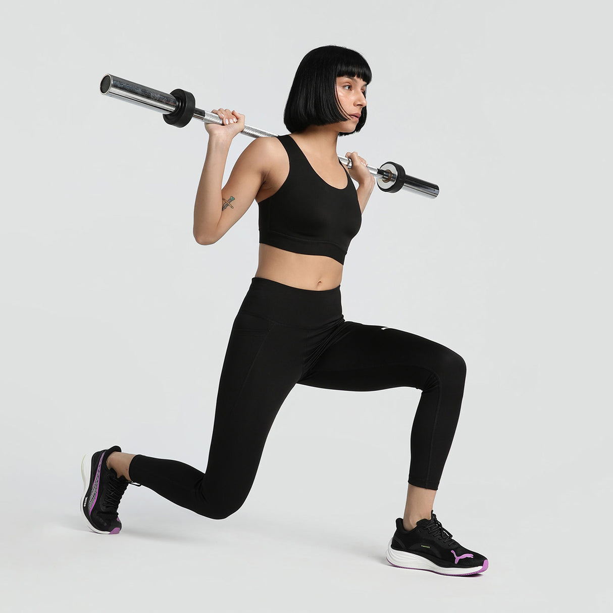 Puma Women Black W Tad Essential Tight - Hw 7/8 Puma Blac