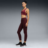 Puma Women Burgundy Active Wear Leggings & Tights