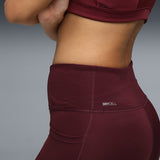Puma Women Burgundy Active Wear Leggings & Tights