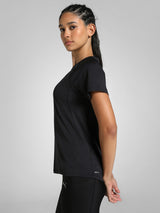W RUN VELOCITY TEE (POLY)