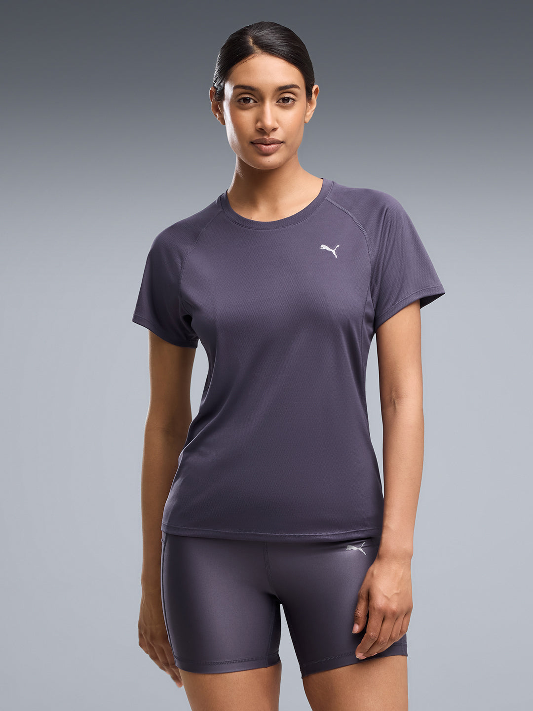 W RUN VELOCITY TEE (POLY)